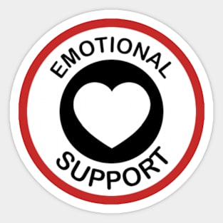 Emotional Support Animal - Heart Sticker